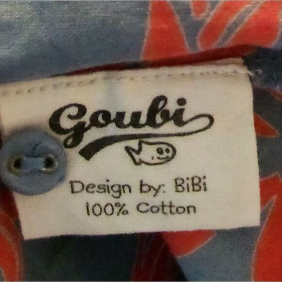 Goubi floral 100% cotton babydoll peplum top size small - Picture 6 of 6